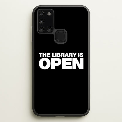 The Library is OPEN - Drag Queen's Drag Race  - RuPaul Phone Case for Galaxy A21s