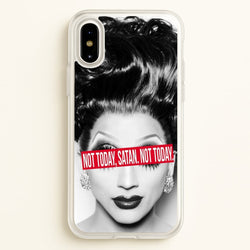 Not Today, Satan. Not Today - Drag Queen's Drag Race  - RuPaul Phone Case for iPhone X / XS