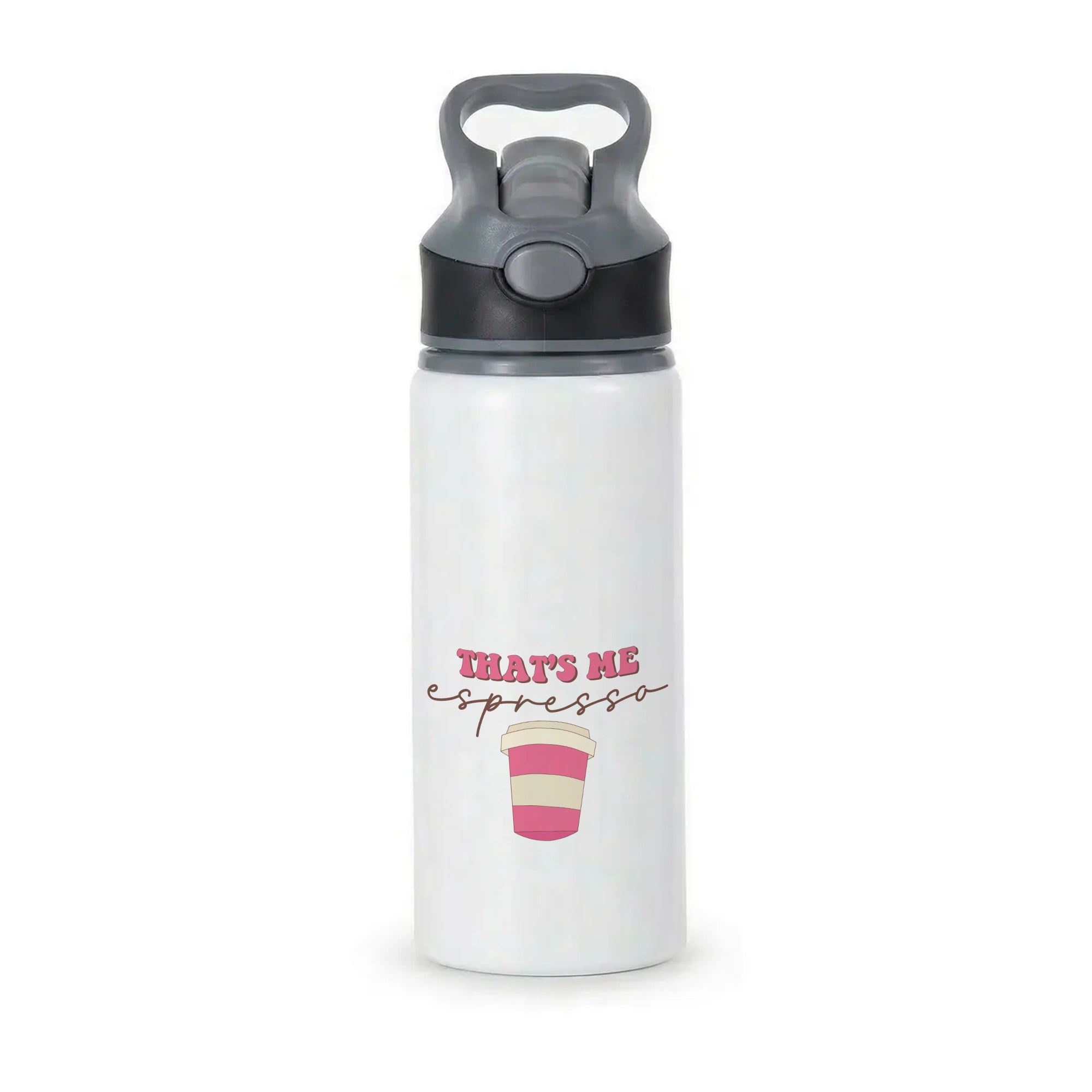 That's Me Espresso Active Water Bottle - Black
