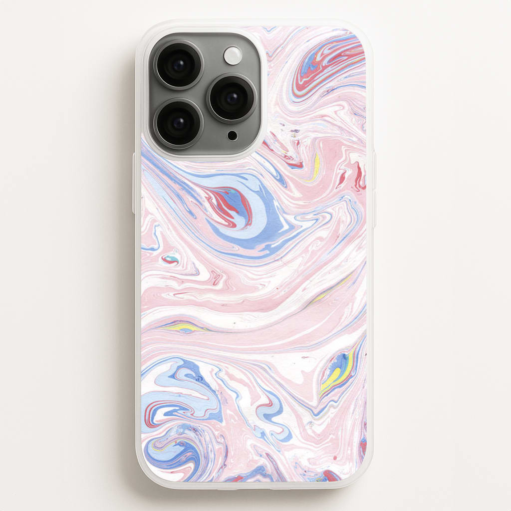 Pink Marble Swirl Phone Case