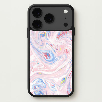Pink Marble Swirl Phone Case for iPhone 17 Pro