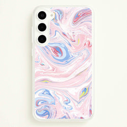 Pink Marble Swirl  - Pattern Phone Case for Galaxy S23