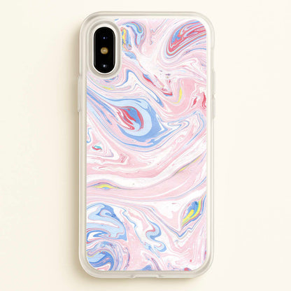 Pink Marble Swirl  - Pattern Phone Case for iPhone X / XS