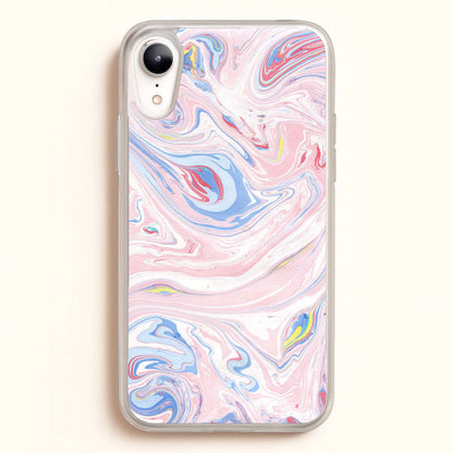Pink Marble Swirl  - Pattern Phone Case for iPhone XR