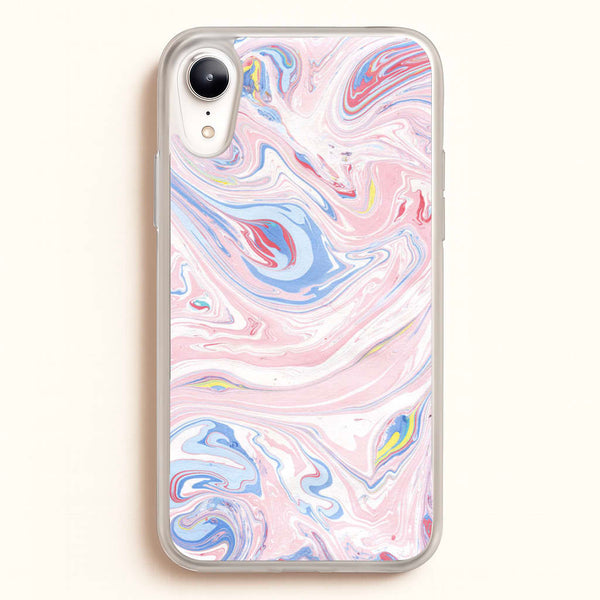 Pink Marble Swirl  - Pattern Phone Case for iPhone XR