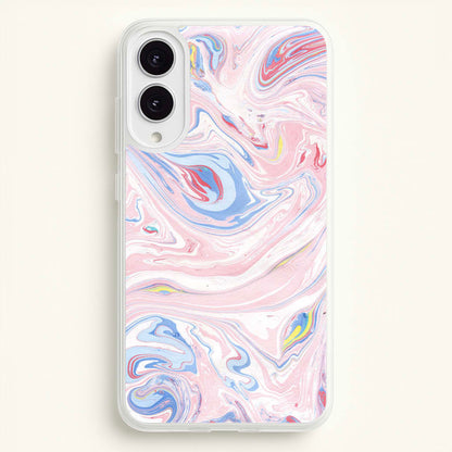 Pink Marble Swirl  - Pattern Phone Case for Galaxy S25 Edge