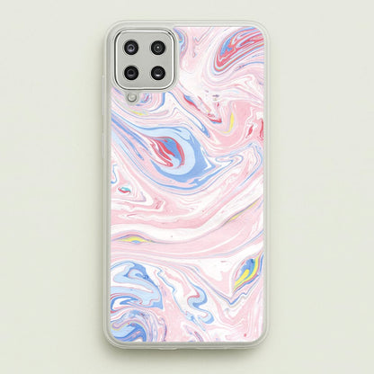Pink Marble Swirl  - Pattern Phone Case for Galaxy A12