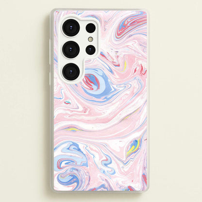 Pink Marble Swirl  - Pattern Phone Case for Galaxy S25 Ultra