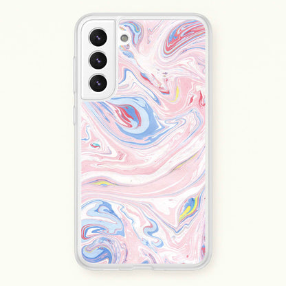 Pink Marble Swirl  - Pattern Phone Case for Galaxy S22
