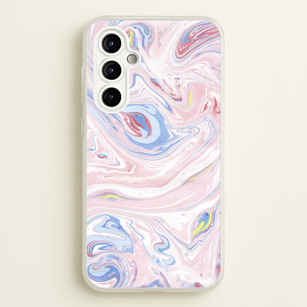 Pink Marble Swirl  - Pattern Phone Case for Galaxy A54