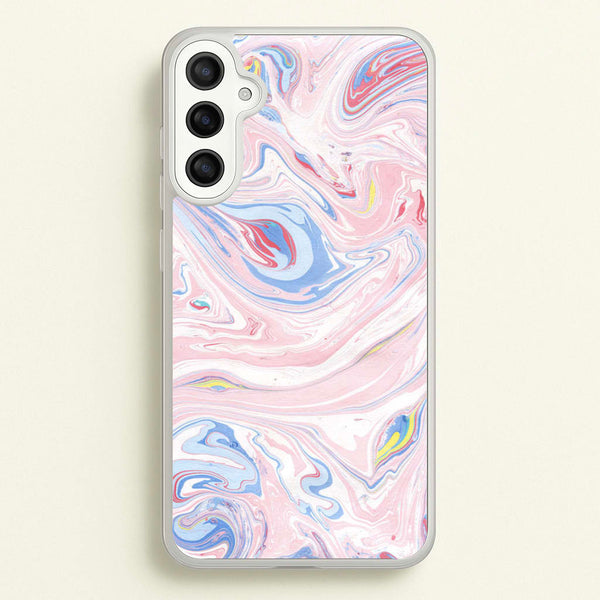 Pink Marble Swirl  - Pattern Phone Case for Galaxy A34