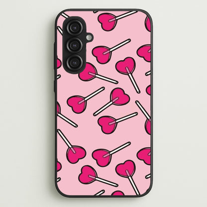 Cherry Heart Lollipops  - Pattern Phone Case for Galaxy S23FE