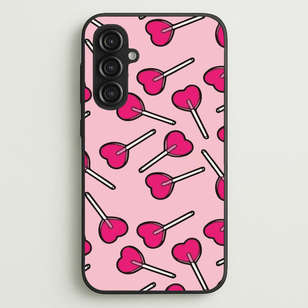 Cherry Heart Lollipops  - Pattern Phone Case for Galaxy S23FE