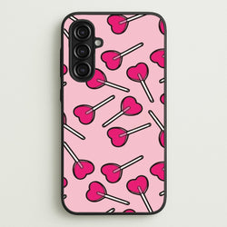 Cherry Heart Lollipops  - Pattern Phone Case for Galaxy A16