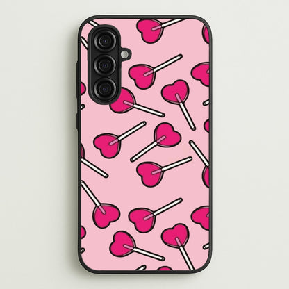 Cherry Heart Lollipops  - Pattern Phone Case for Galaxy A16