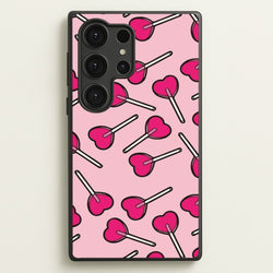 Cherry Heart Lollipops  - Pattern Phone Case for Galaxy S25 Ultra