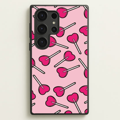Cherry Heart Lollipops  - Pattern Phone Case for Galaxy S25 Ultra