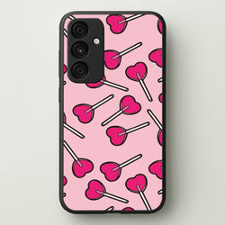 Cherry Heart Lollipops  - Pattern Phone Case for Galaxy A35