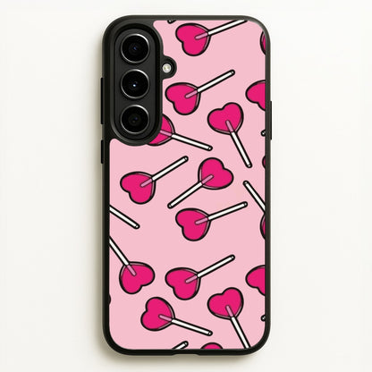 Cherry Heart Lollipops  - Pattern Phone Case for Galaxy A56