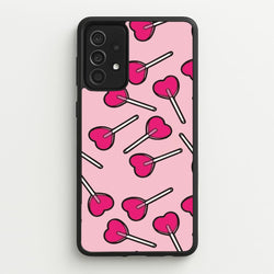 Cherry Heart Lollipops  - Pattern Phone Case for Galaxy A52 / A52s
