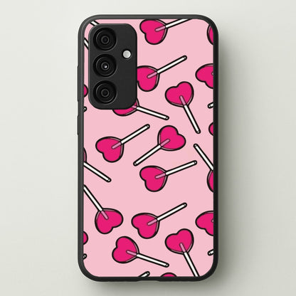 Cherry Heart Lollipops  - Pattern Phone Case for Galaxy A55