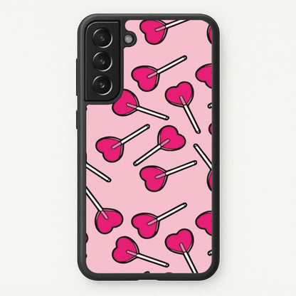 Cherry Heart Lollipops  - Pattern Phone Case for Galaxy S22 Plus