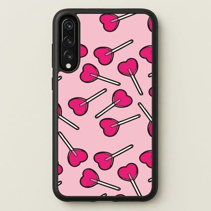Cherry Heart Lollipops  - Pattern Phone Case for Huawei P20 Pro