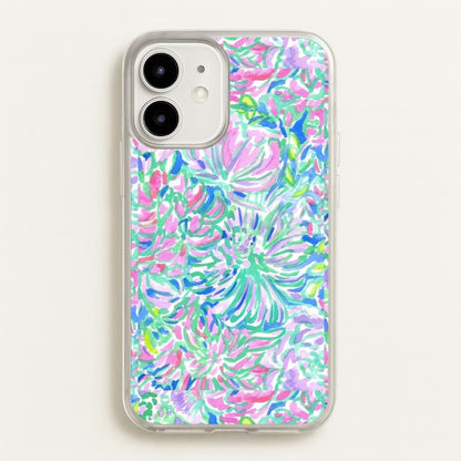 Colourful Floral Painting  - Floral Phone Case for iPhone 12 / 12 Pro