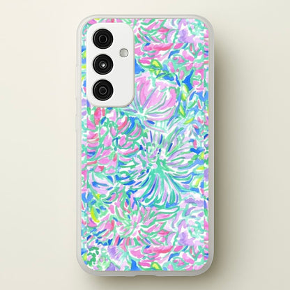 Colourful Floral Painting  - Floral Phone Case for Galaxy A55