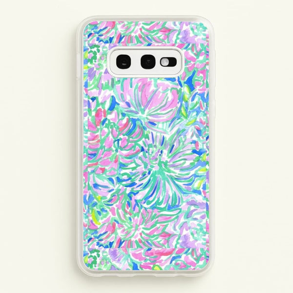Colourful Floral Painting  - Floral Phone Case for Galaxy S10e