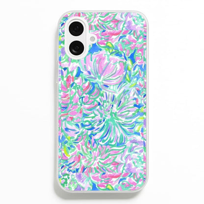 Colourful Floral Painting  - Floral Phone Case for iPhone 16 Plus