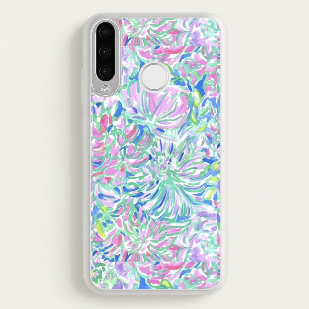 Colourful Floral Painting  - Floral Phone Case for Huawei P30 Lite