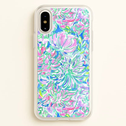 Colourful Floral Painting  - Floral Phone Case for iPhone X / XS