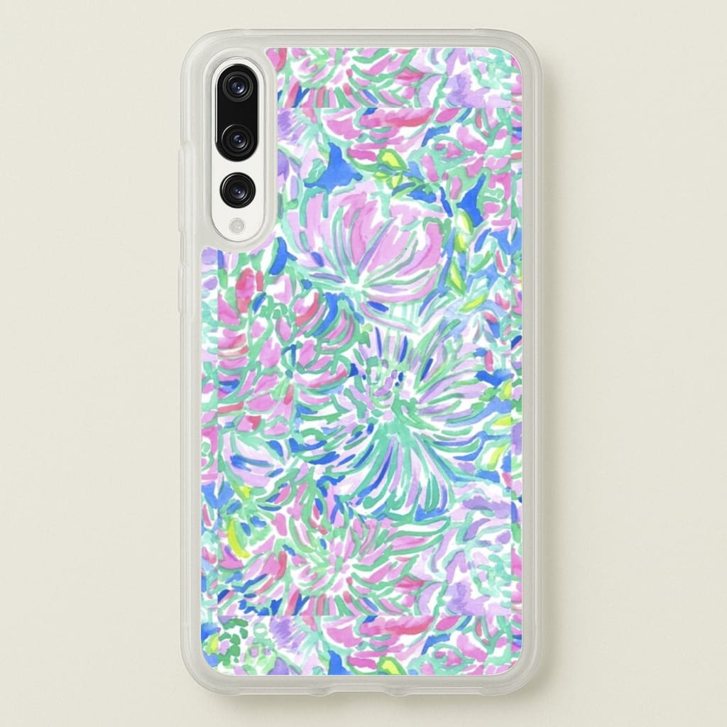 Colourful Floral Painting  - Floral Phone Case for Huawei P20 Pro