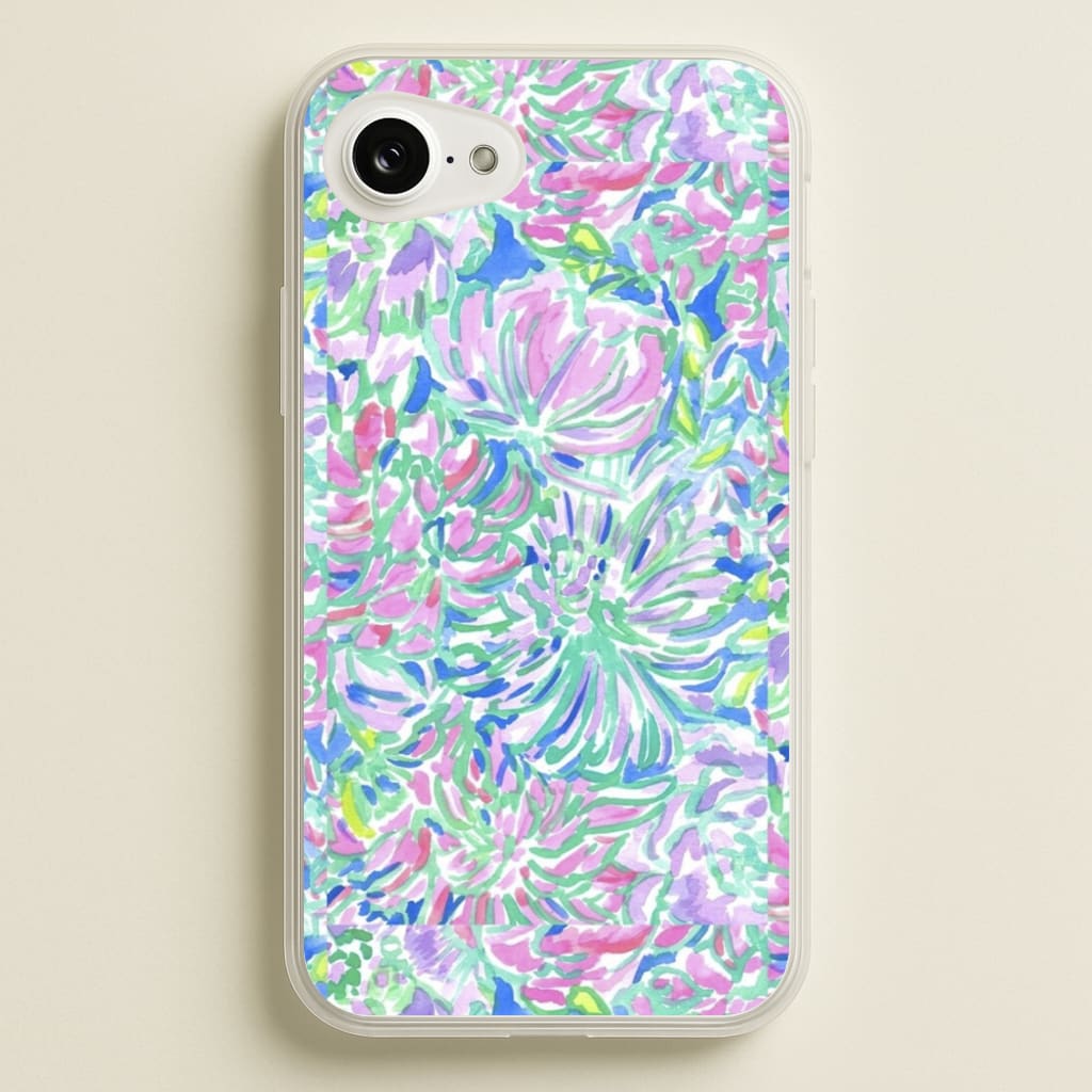 Colourful Floral Painting  - Floral Phone Case for iPhone 16e
