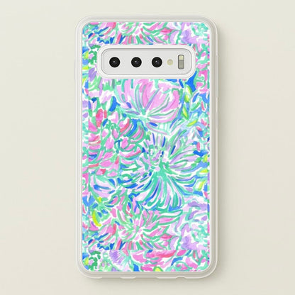 Colourful Floral Painting  - Floral Phone Case for Galaxy S10
