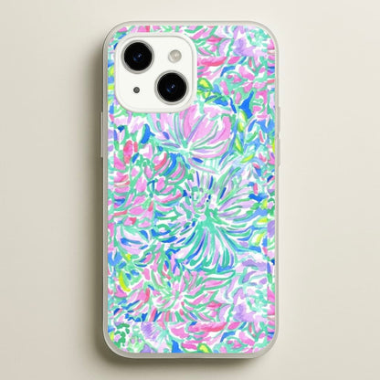 Colourful Floral Painting  - Floral Phone Case for iPhone 14