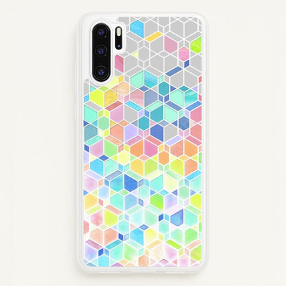 Bright Hexagon Pattern  - Pattern Phone Case for Huawei P30 Pro