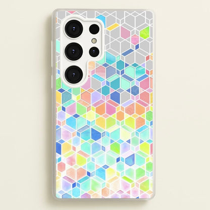 Bright Hexagon Pattern  - Pattern Phone Case for Galaxy S25 Ultra