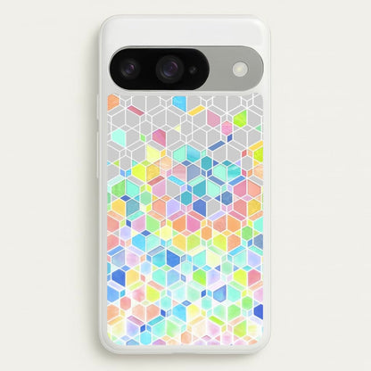 Bright Hexagon Pattern Phone Case for Google Pixel 10 / 10 Pro