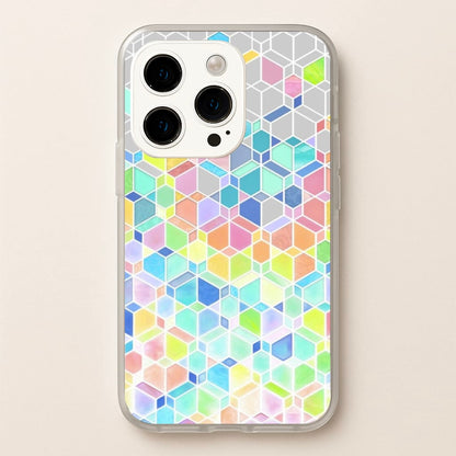 Bright Hexagon Pattern  - Pattern Phone Case for iPhone 15 Pro