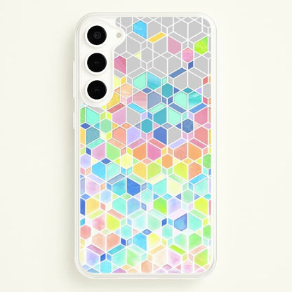 Bright Hexagon Pattern  - Pattern Phone Case for Galaxy S23
