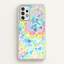 Bright Hexagon Pattern  - Pattern Phone Case for Galaxy A52 / A52s