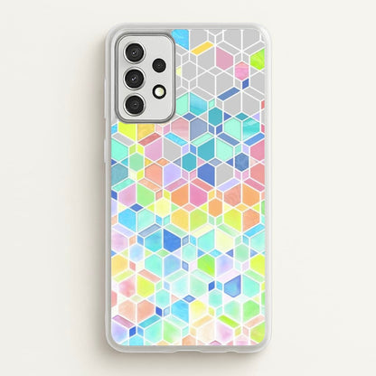 Bright Hexagon Pattern  - Pattern Phone Case for Galaxy A52 / A52s