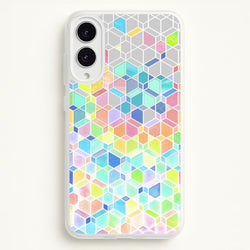 Bright Hexagon Pattern  - Pattern Phone Case for Galaxy S25 Edge