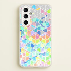 Bright Hexagon Pattern  - Pattern Phone Case for Galaxy A54