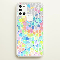 Bright Hexagon Pattern  - Pattern Phone Case for Galaxy A21s