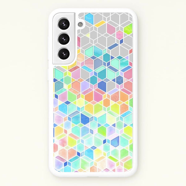Bright Hexagon Pattern  - Pattern Phone Case for Galaxy S22 Plus