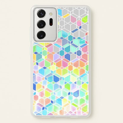 Bright Hexagon Pattern  - Pattern Phone Case for Galaxy Note 20 Ultra