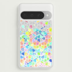 Bright Hexagon Pattern Phone Case for Google Pixel 10 Pro XL